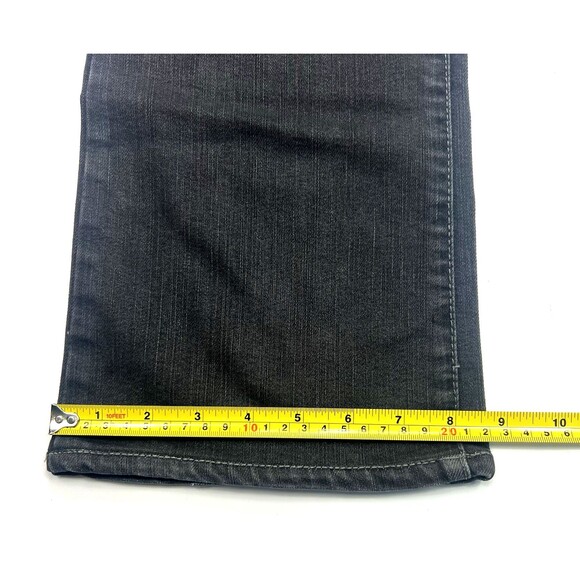 Calvin Klein Womens Jeans Size 28/32 Black Denim BootCut Button - Picture 5 of 16